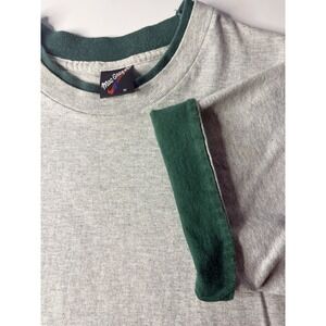 MacGregor Vintage Gray Ringer T Shirt Mens Medium USA‎ Made 80s Athletic Tee